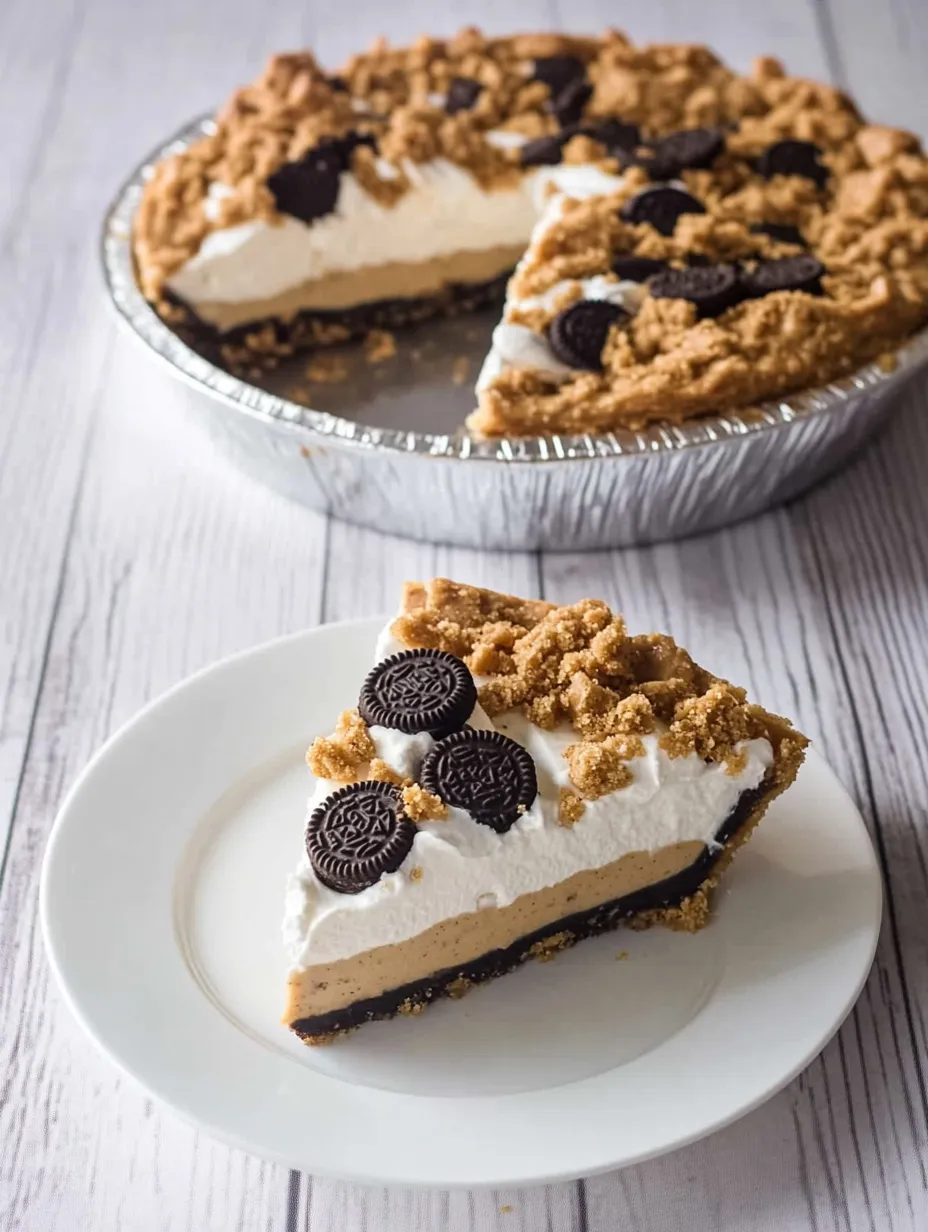 Ein Stück Kuchen mit Schokolade und weißer Glasur.