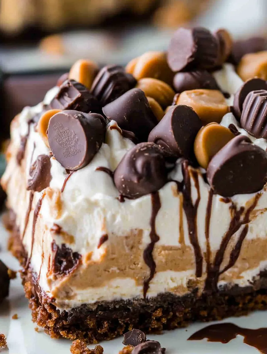 Ein Stück Schokoladenkuchen mit Schokoladenstückchen.