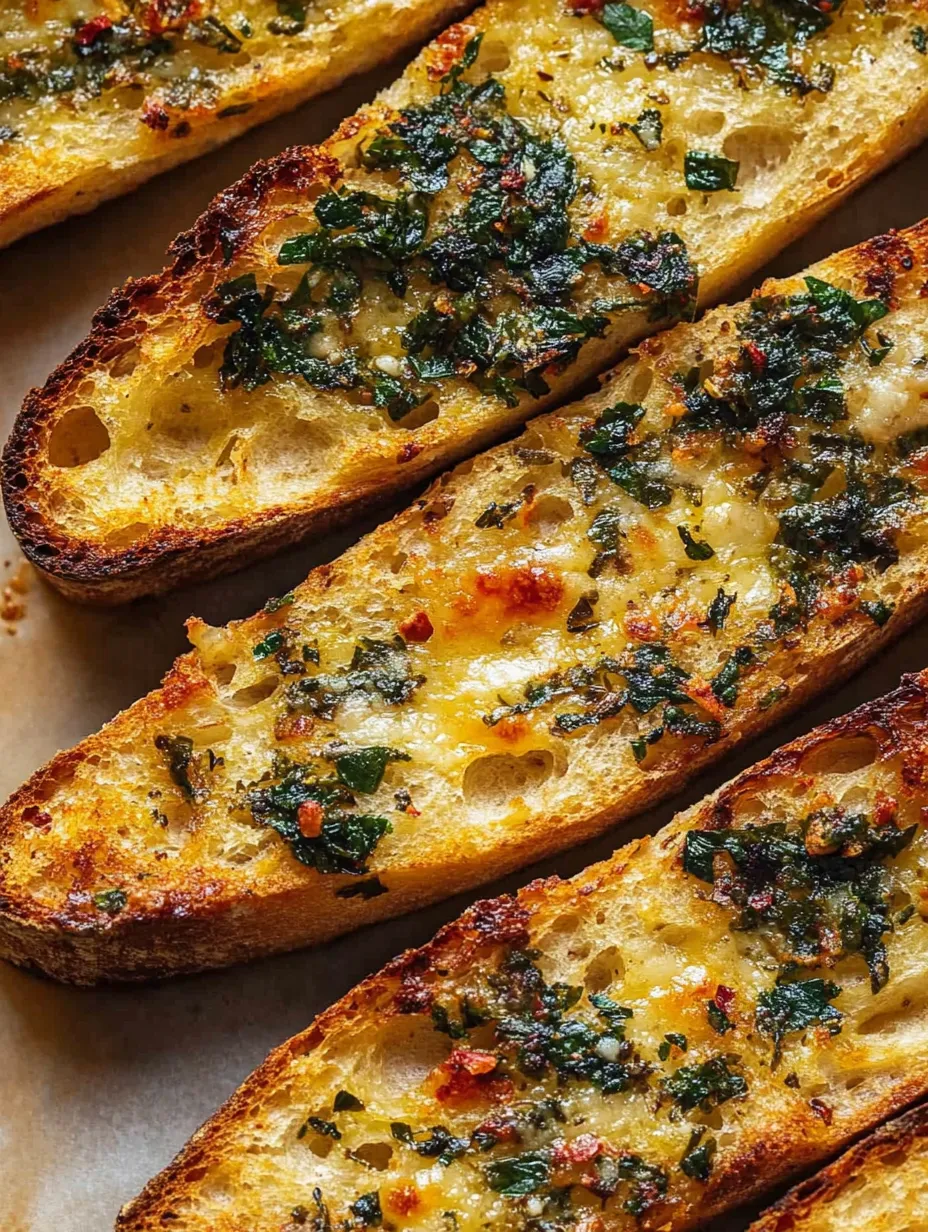 Eine Brotscheibe mit frischen Kräutern.