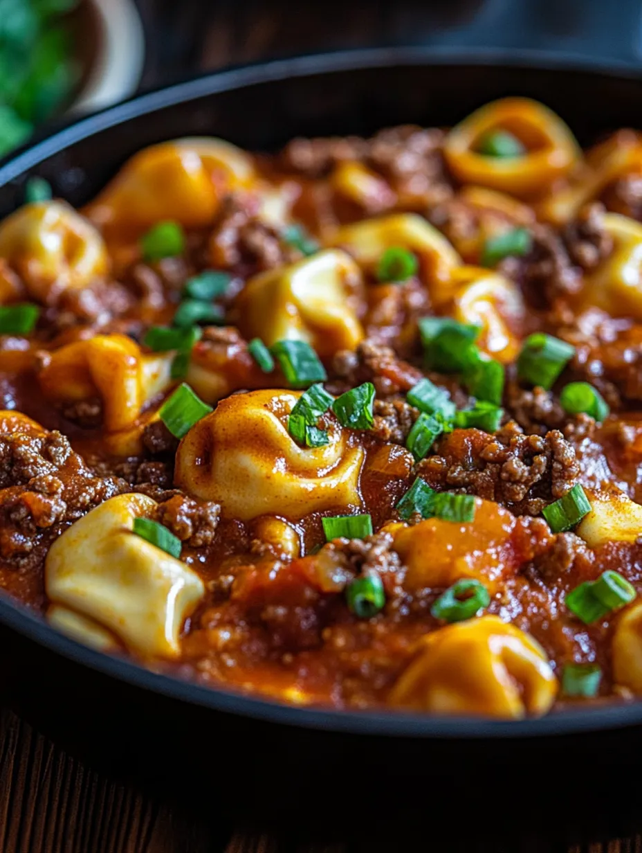 Eine Schüssel Pasta mit Fleischsoße.