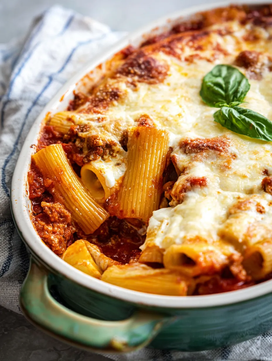 Eine Schüssel Pasta mit Käse und Spinat.