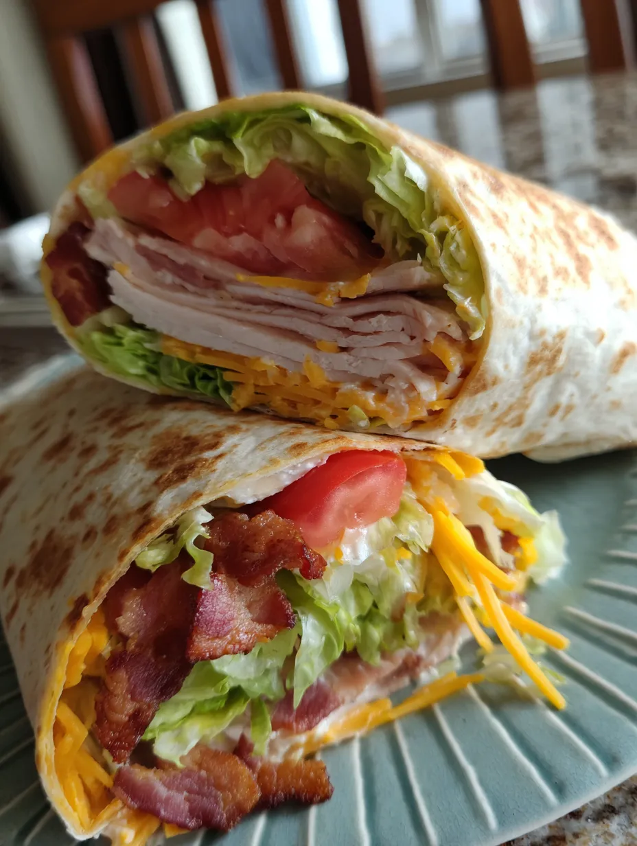 Ein Wrap mit Salat und Tomate.