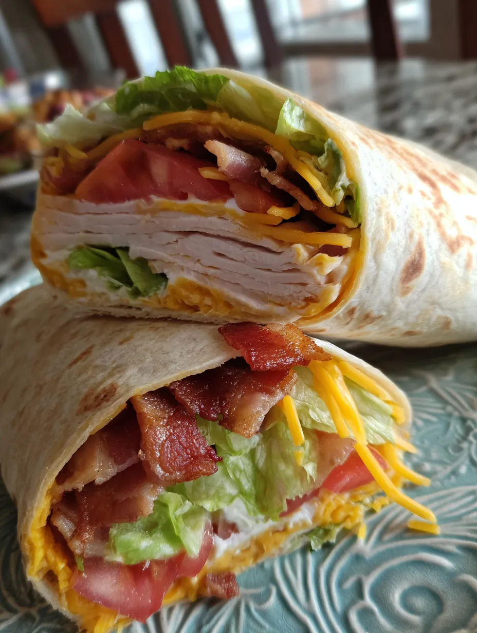 Ein Sandwich mit Bacon und Salat.
