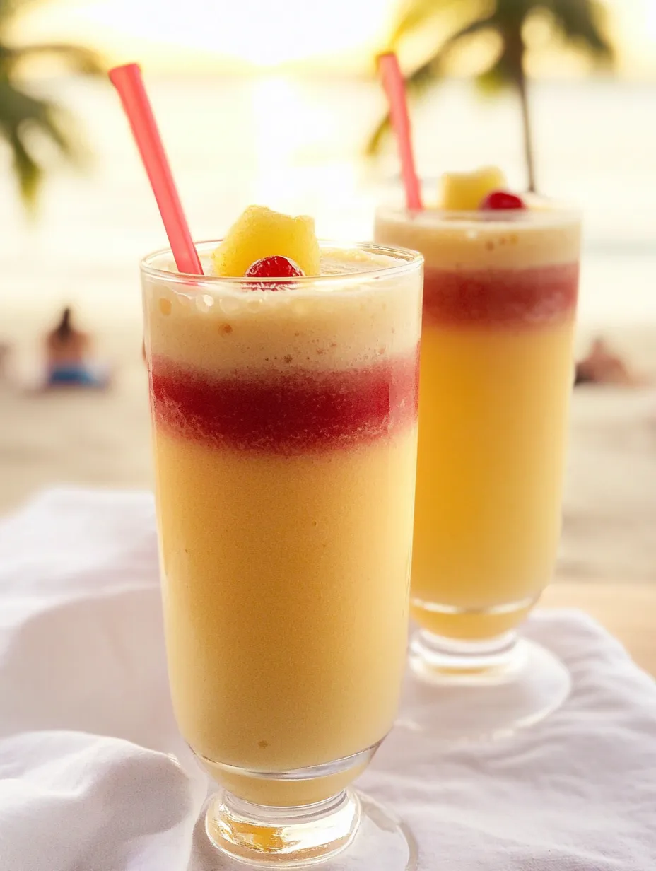Zwei Gläser mit Ananassaft.