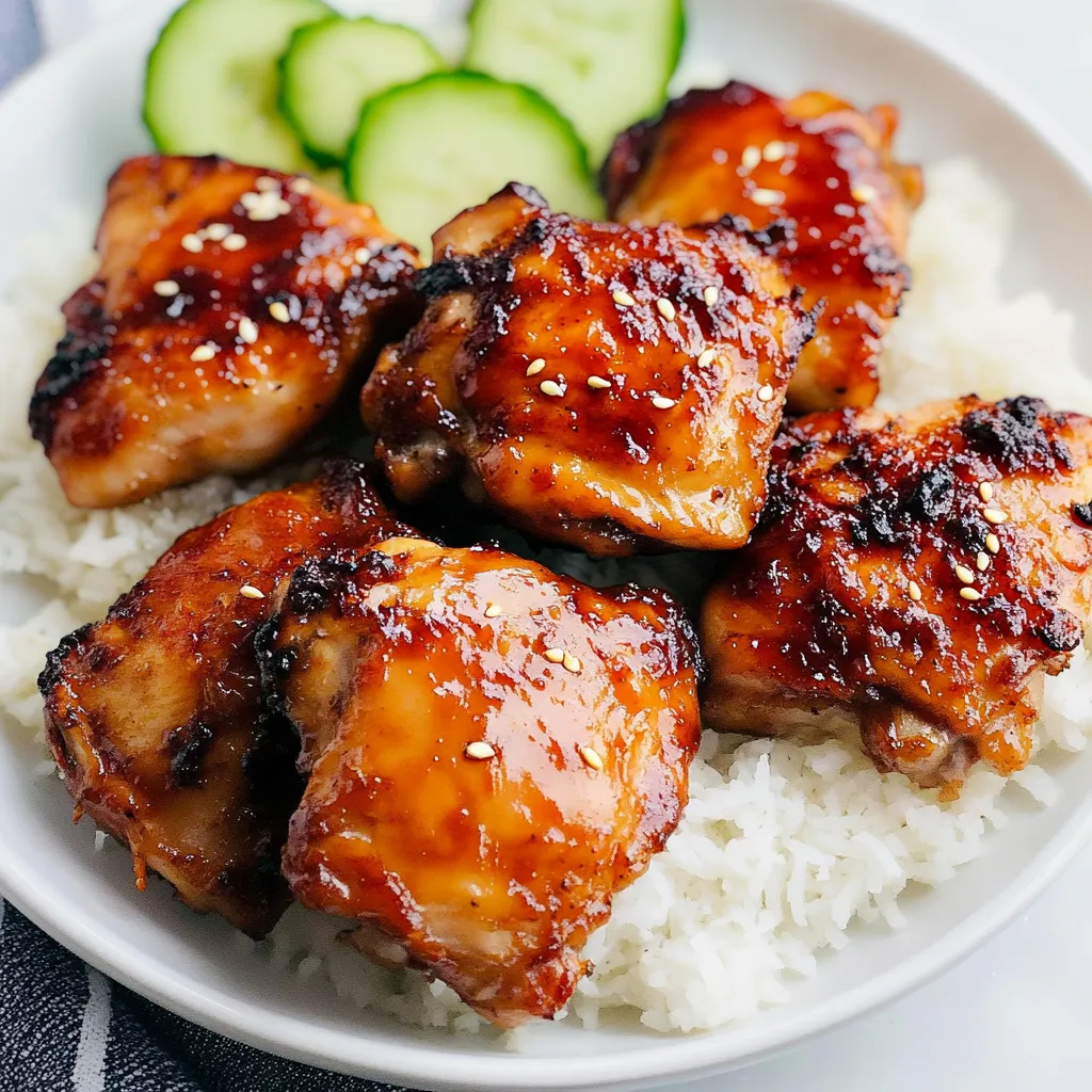 Sticky Sweet Chili Chicken Thighs in Air Fryer