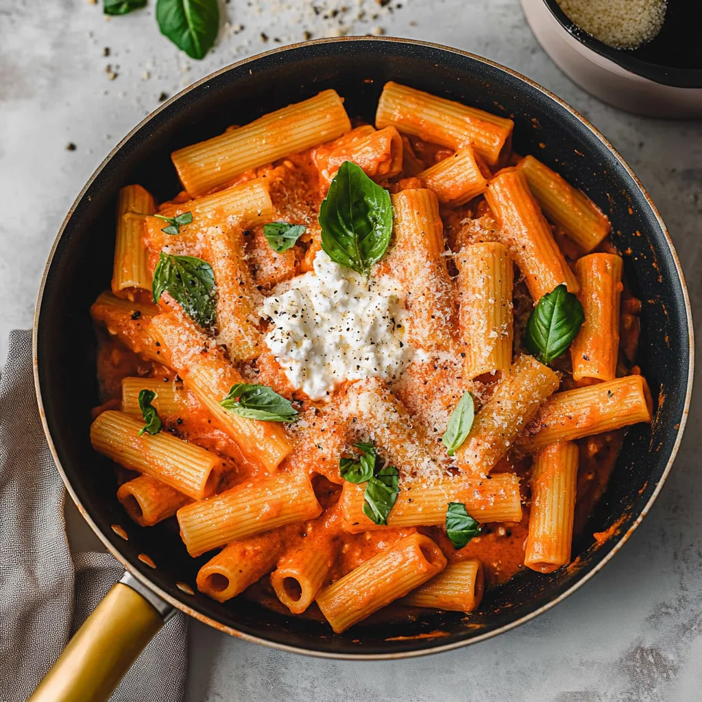 Protein Nudeln mit Hüttenkäse