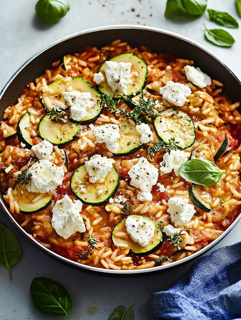 Zucchini-Reis-Pfanne mit Feta-Rezept