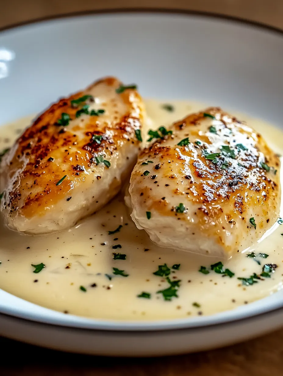 Einfaches Hähnchenfilet in Frischkäse-Parmesan-Sauce