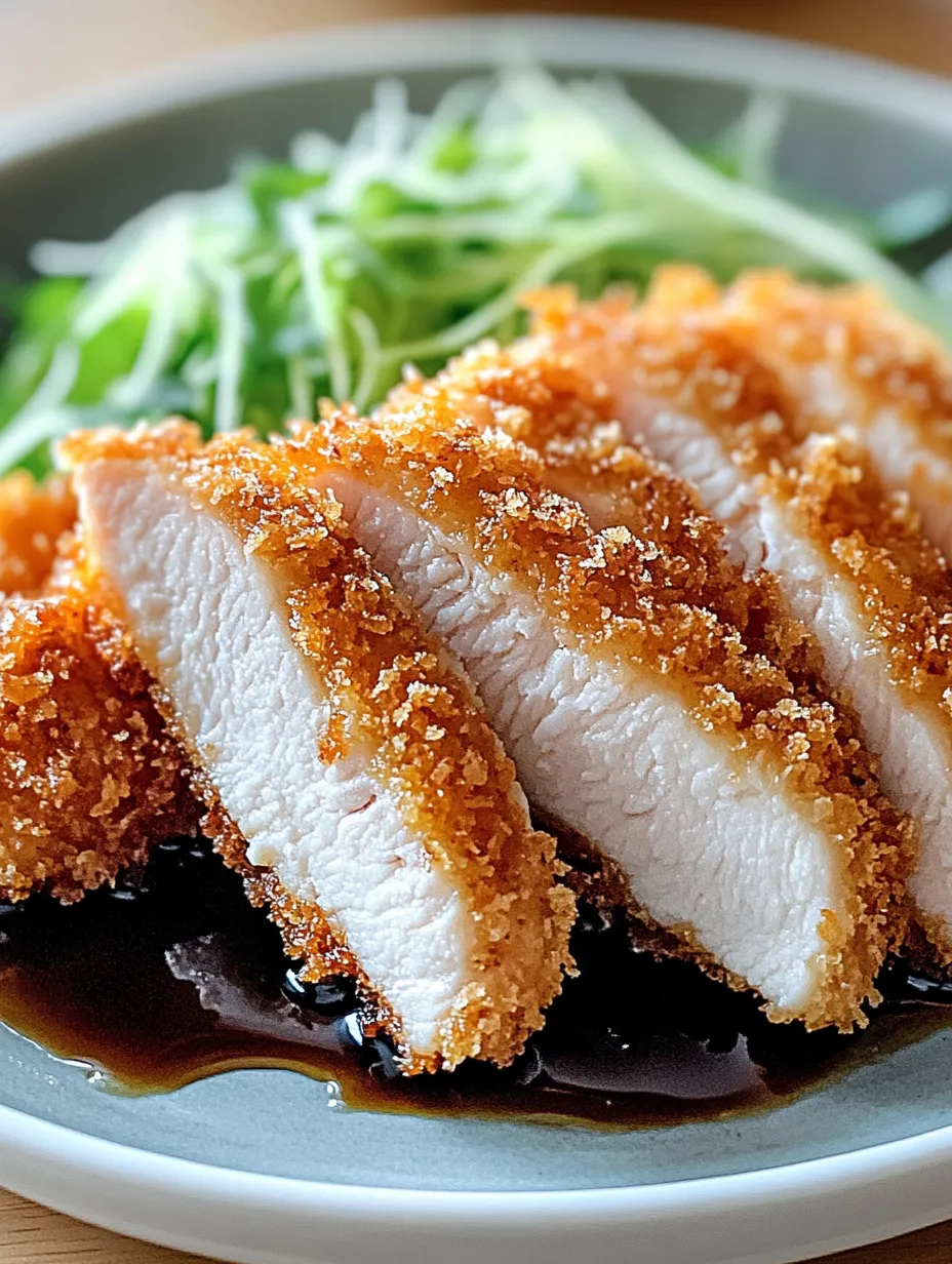 Einfaches knuspriges Hühnchen-Katsu