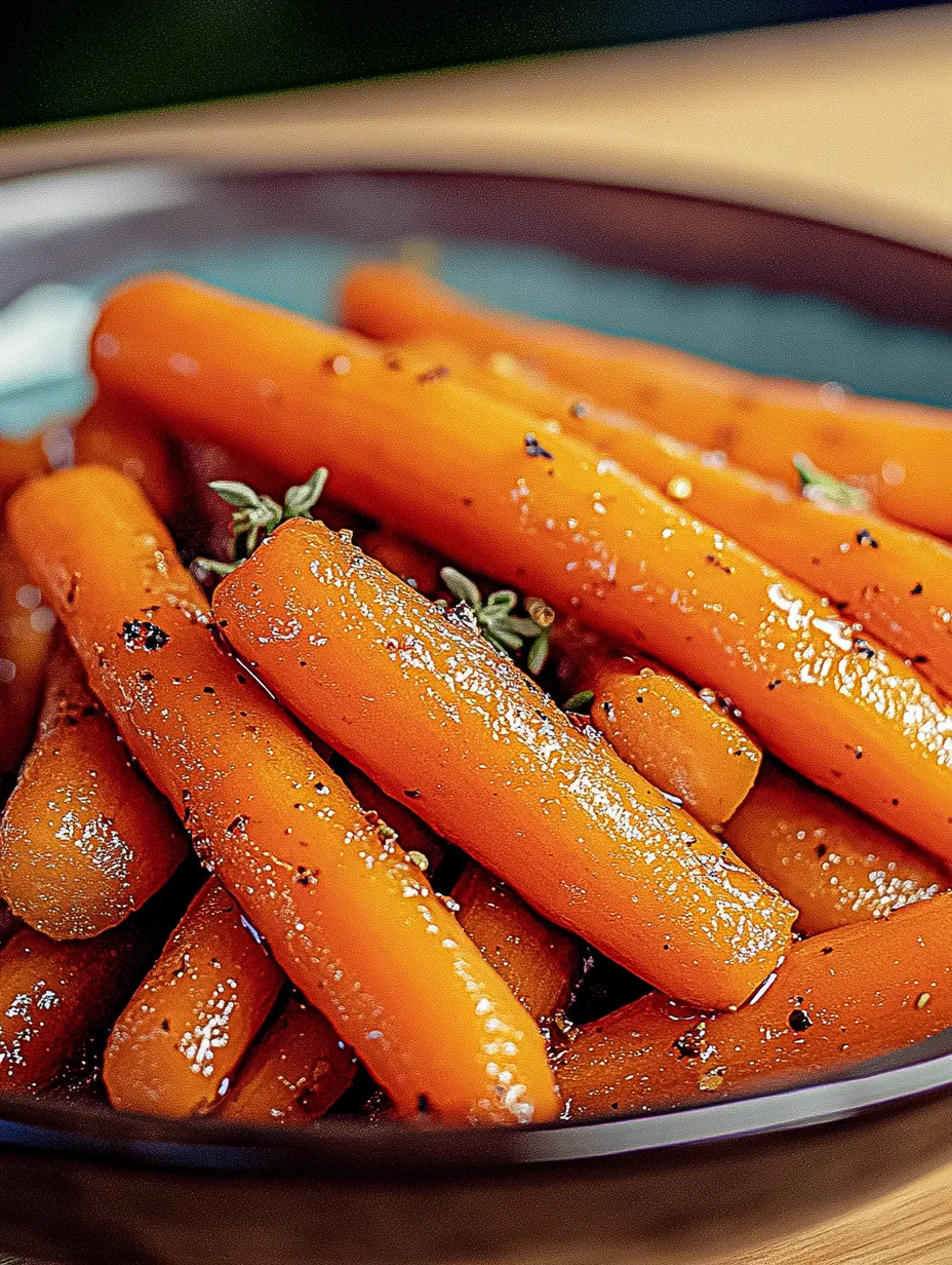 Gebratene Karotten mit Honig-Knoblauch-Butter Rezept