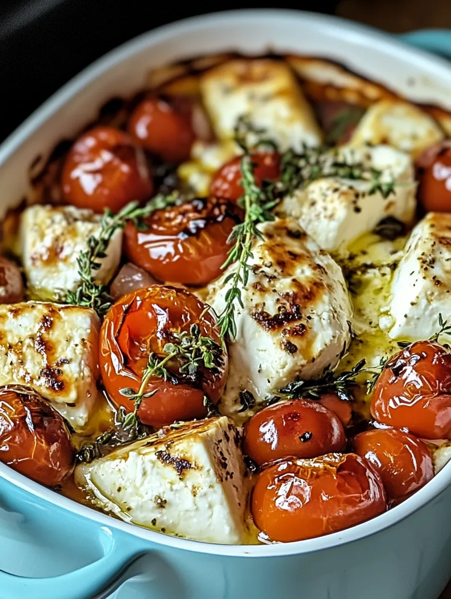 Einfacher griechischer Feta-Auflauf mit Tomaten