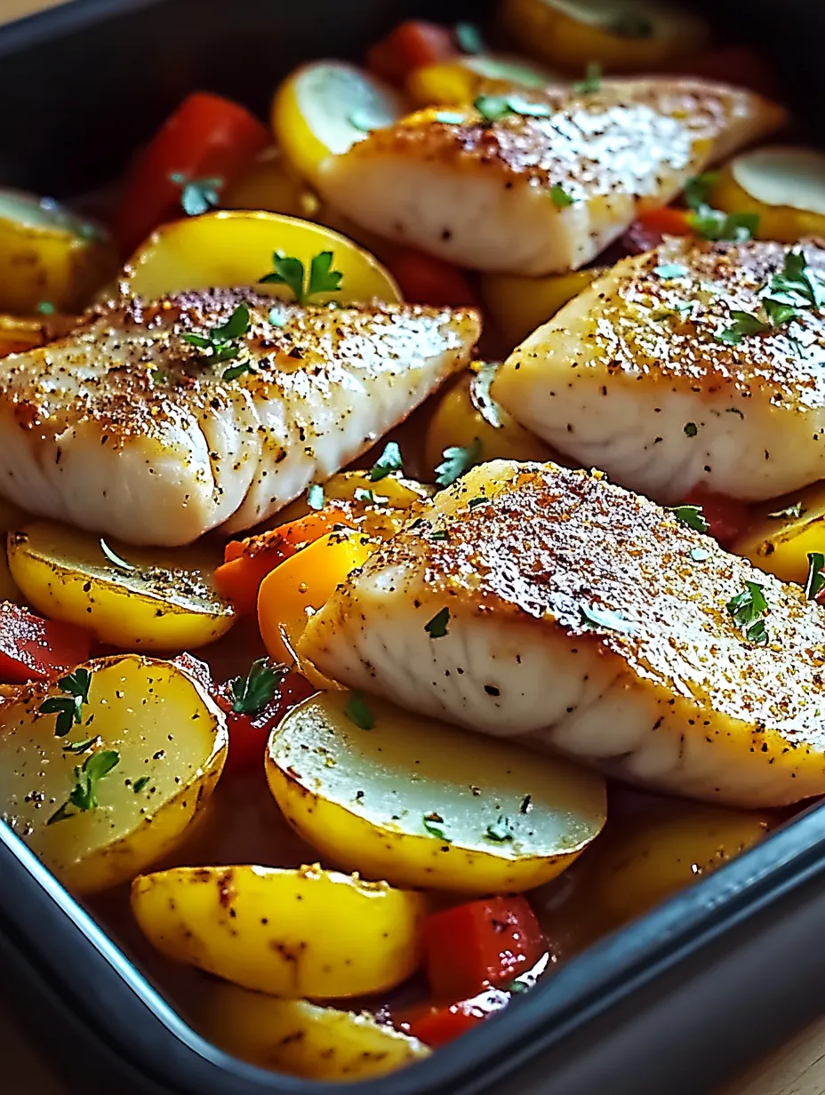 Portugiesischer gebackener Fisch mit Kartoffeln Rezept