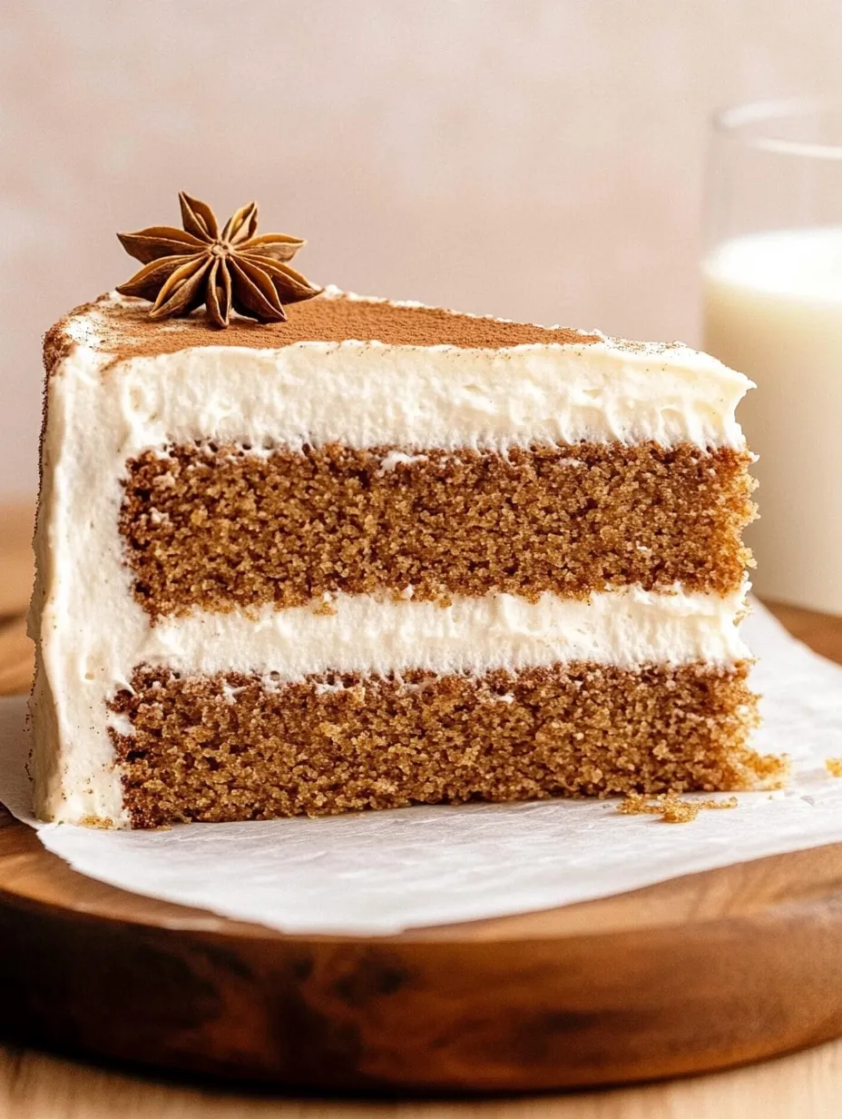 Ein Stück Kuchen mit einer Sterndekoration obendrauf.