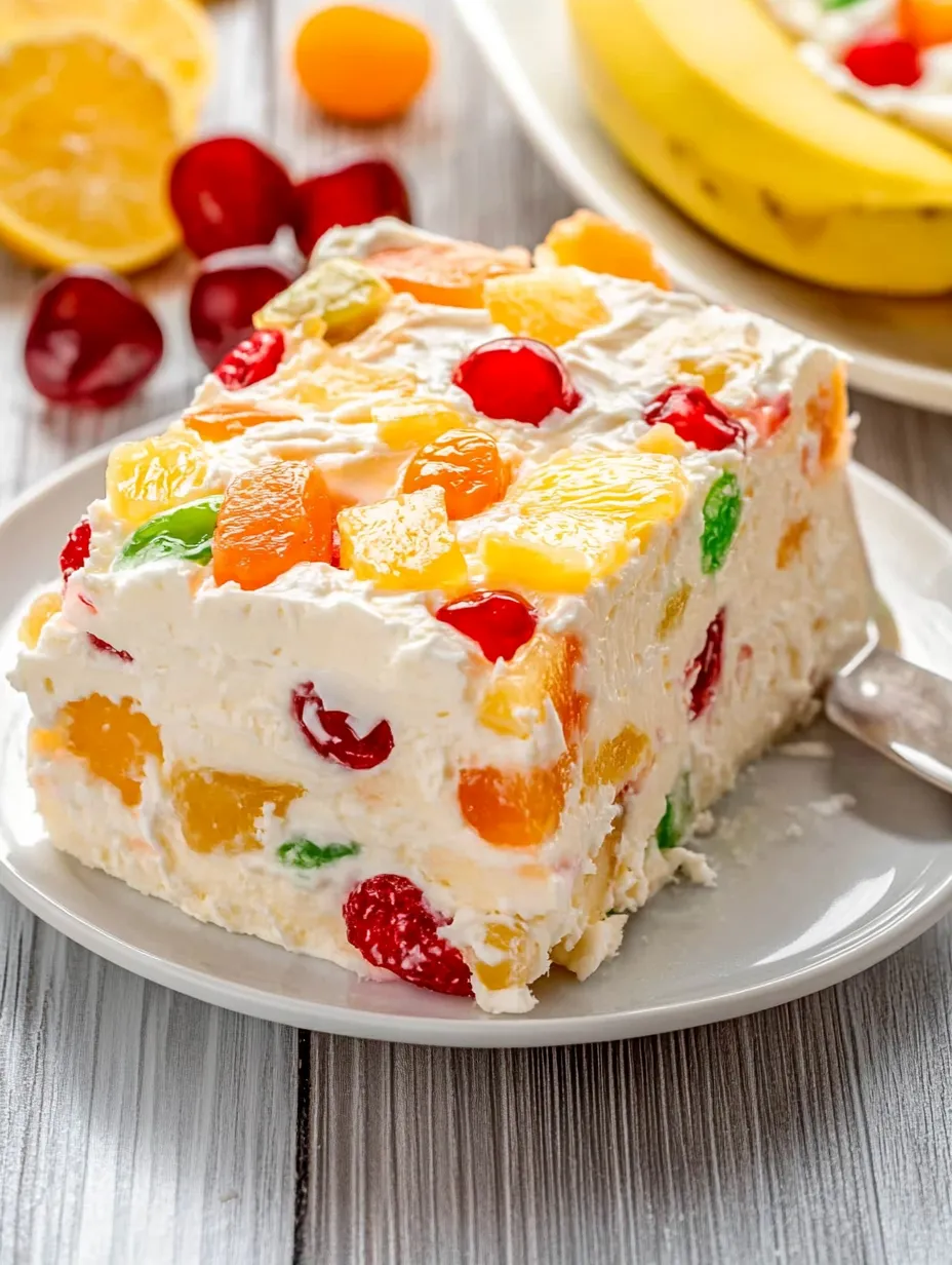 Omas gefrorener Obstsalat