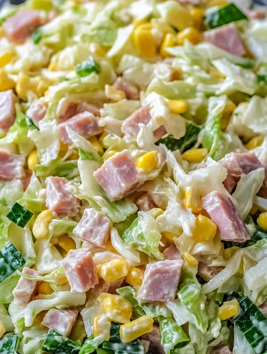 Einfacher Kohl-Schinken-Salat