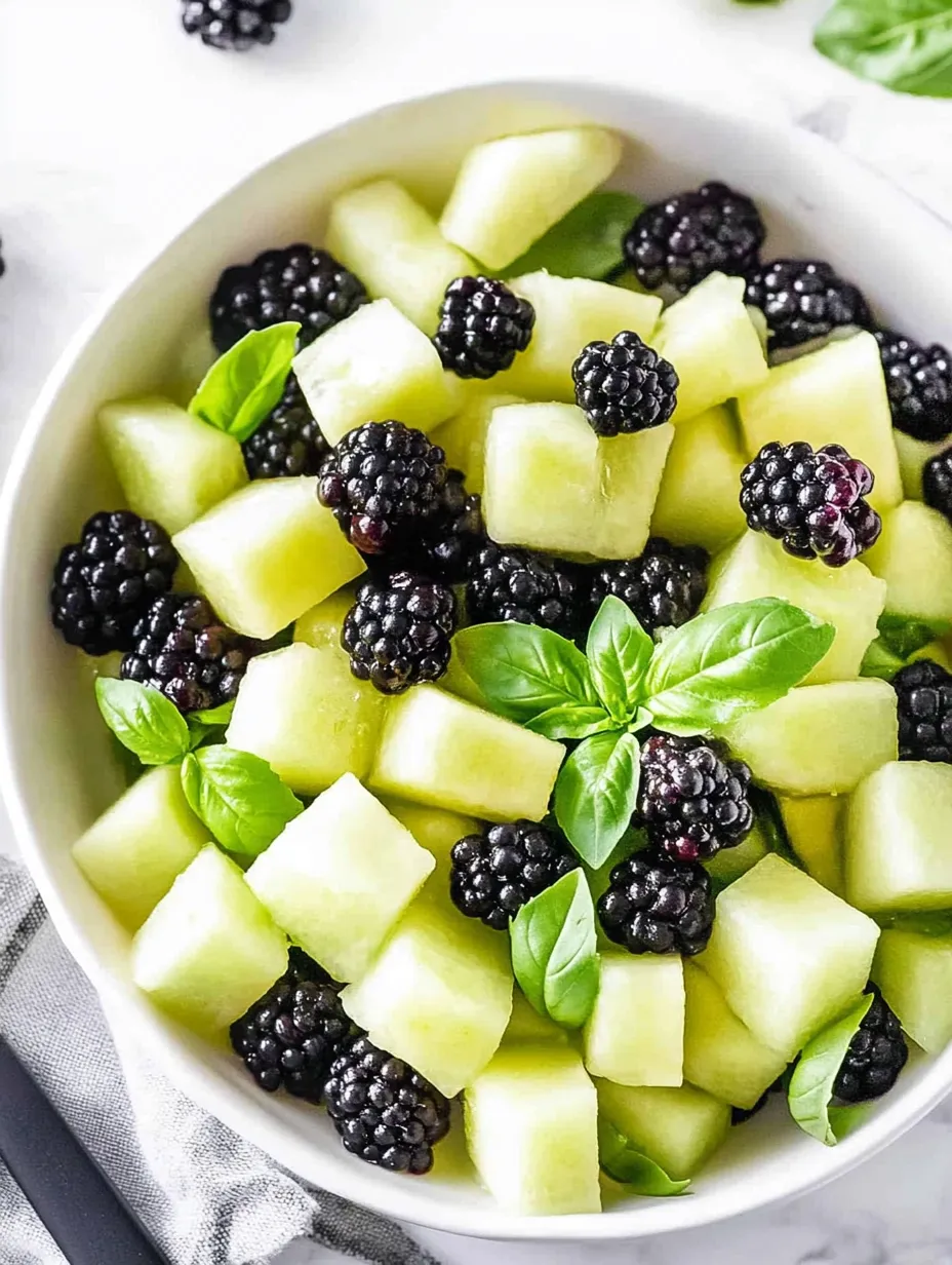 Brombeer-Honigmelonen-Salat
