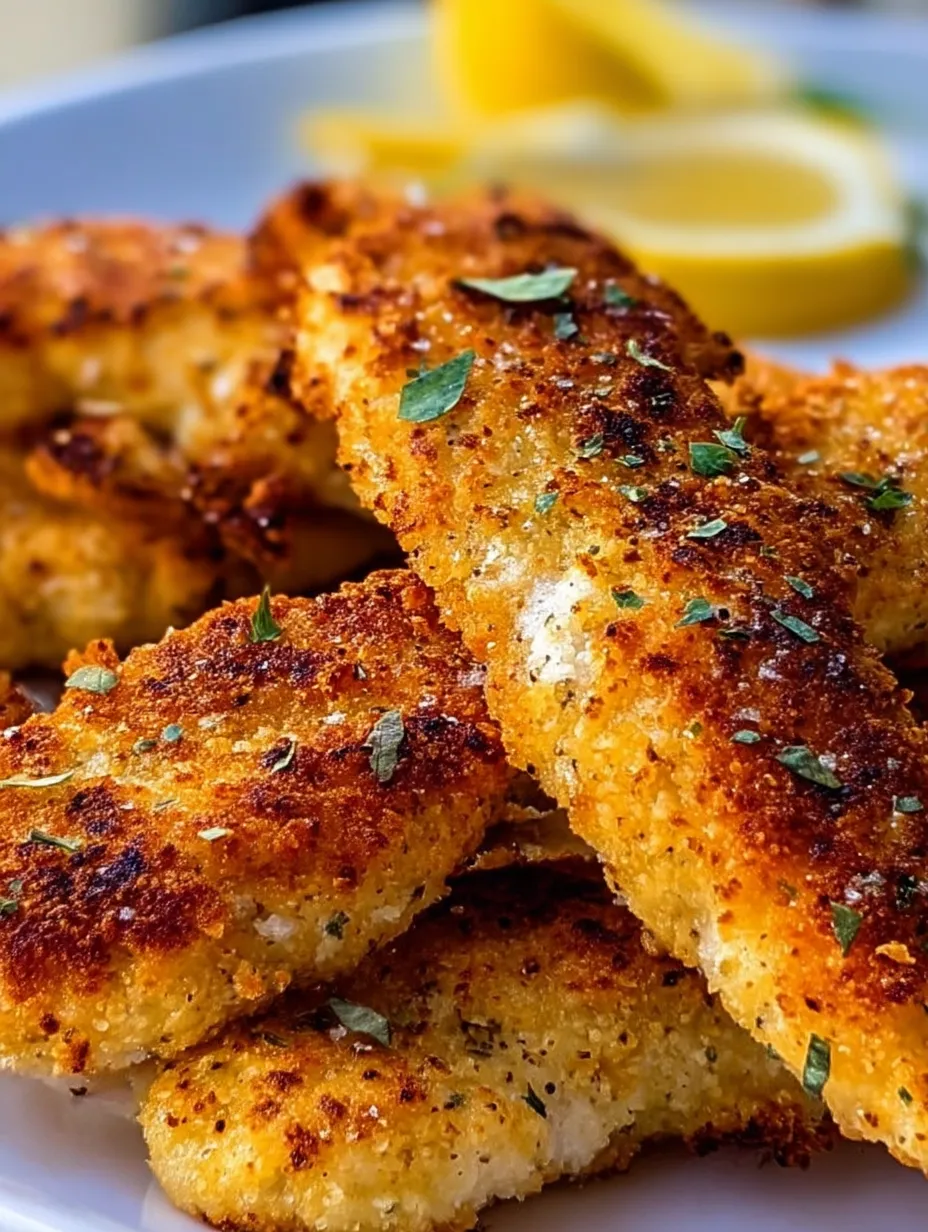 Gebratenes Hähnchen mit Zitronenspalte.