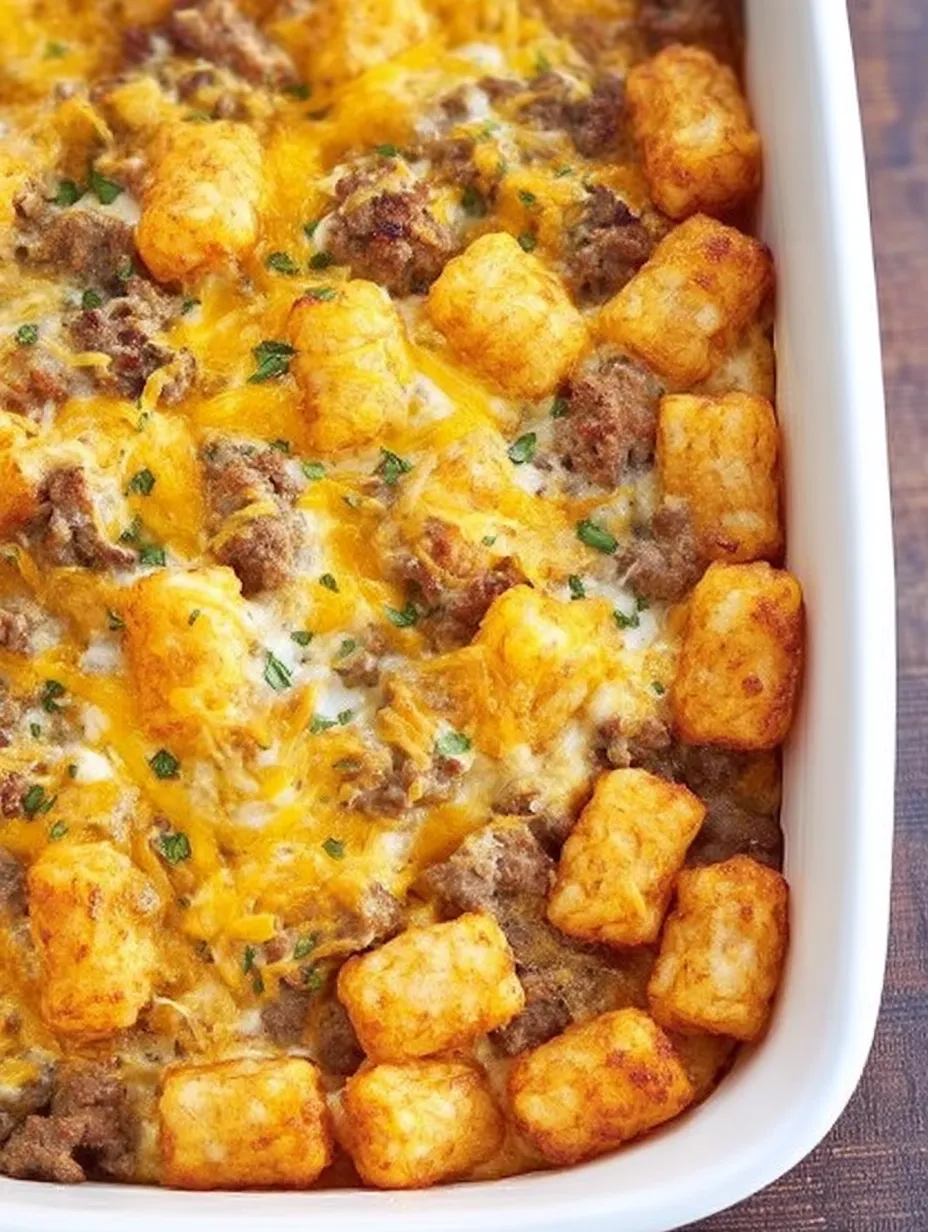 Ein Gericht mit gelber Sauce und Kartoffelecken als Beilage.