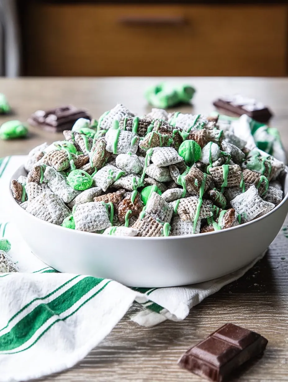 Eine Schüssel Süßigkeiten mit grünen und weißen Bonbons.