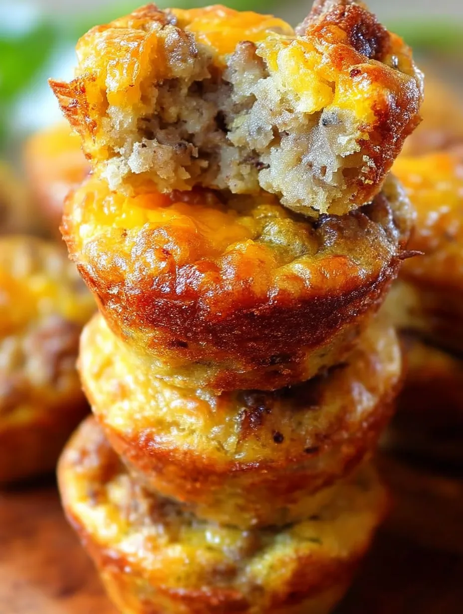 Ein Stapel Muffins, wobei von einem ein Bissen abgebissen wurde.