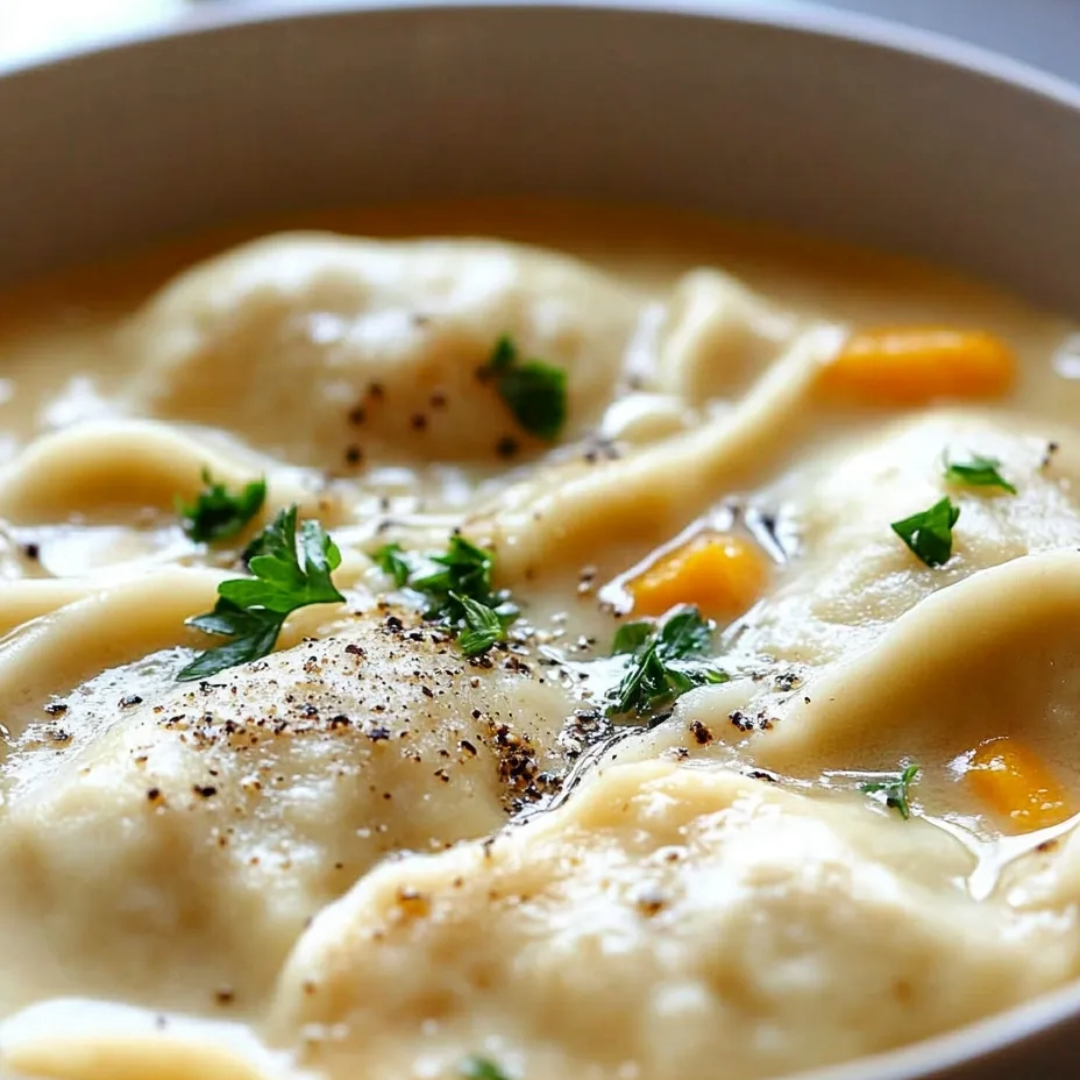 Eine Schale Suppe mit Pasta und Gemüse.