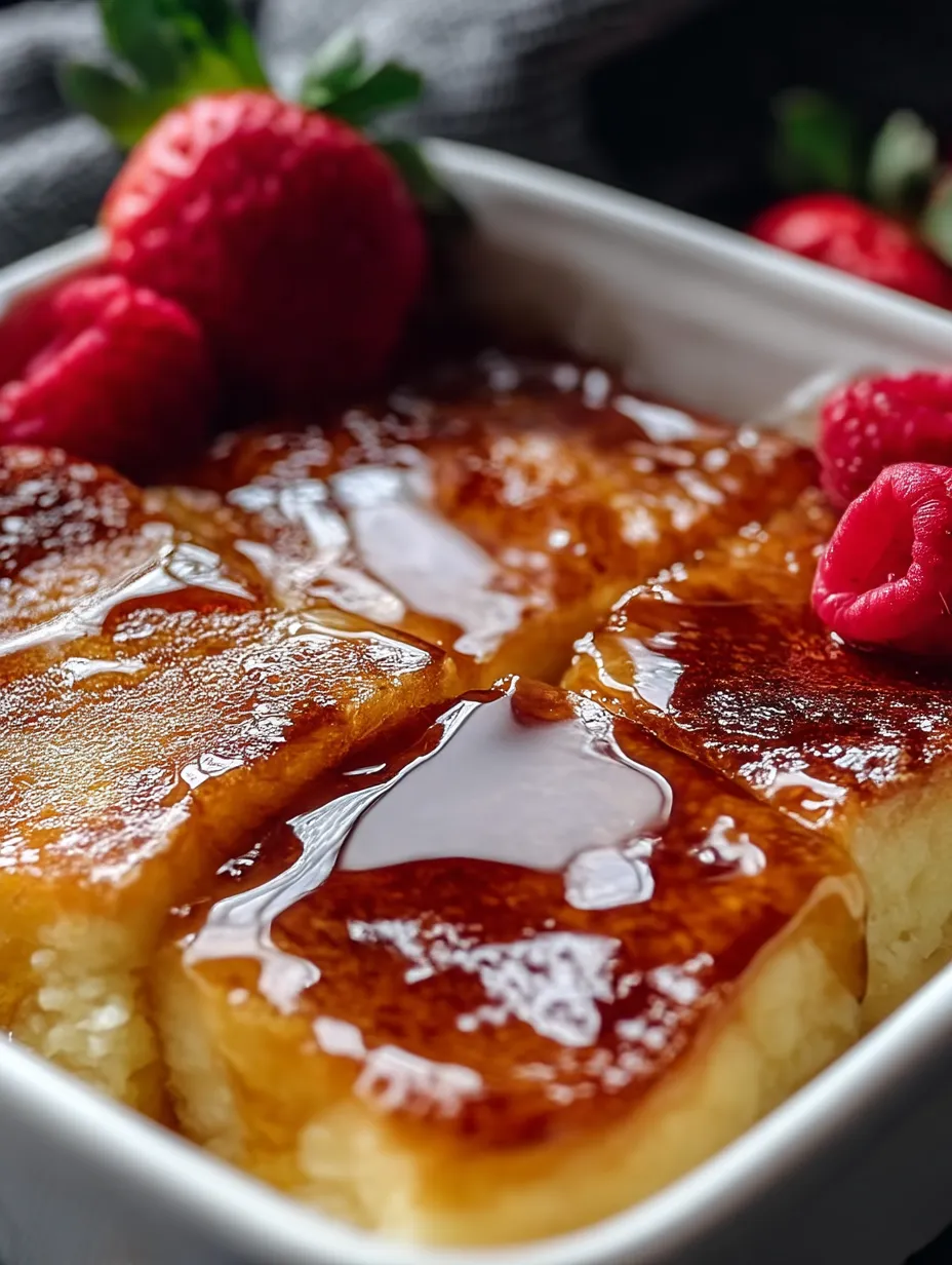 Eine Schüssel Kuchen mit Himbeeren obendrauf.
