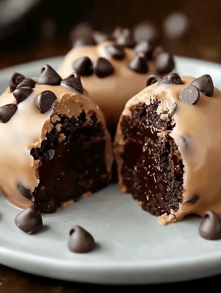 Ein Schokoladenkuchen mit Schokostückchen obendrauf.