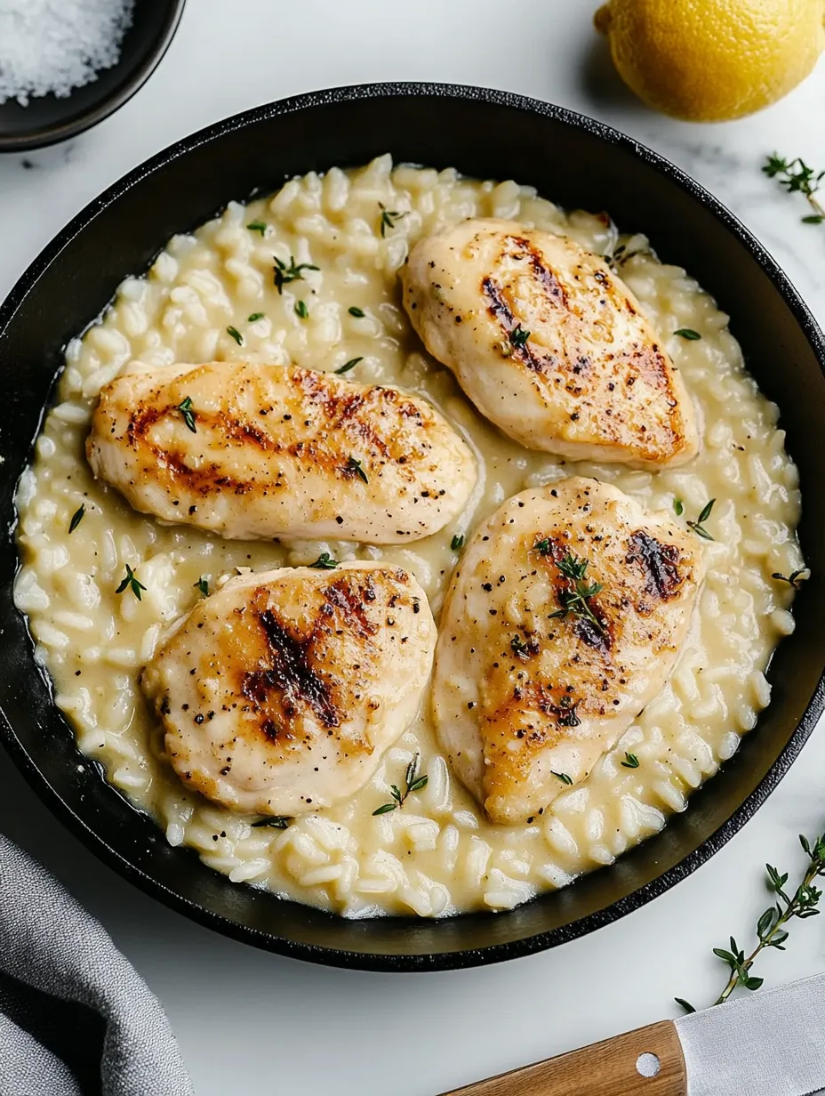 Eine Pfanne mit Hähnchen und Nudeln.