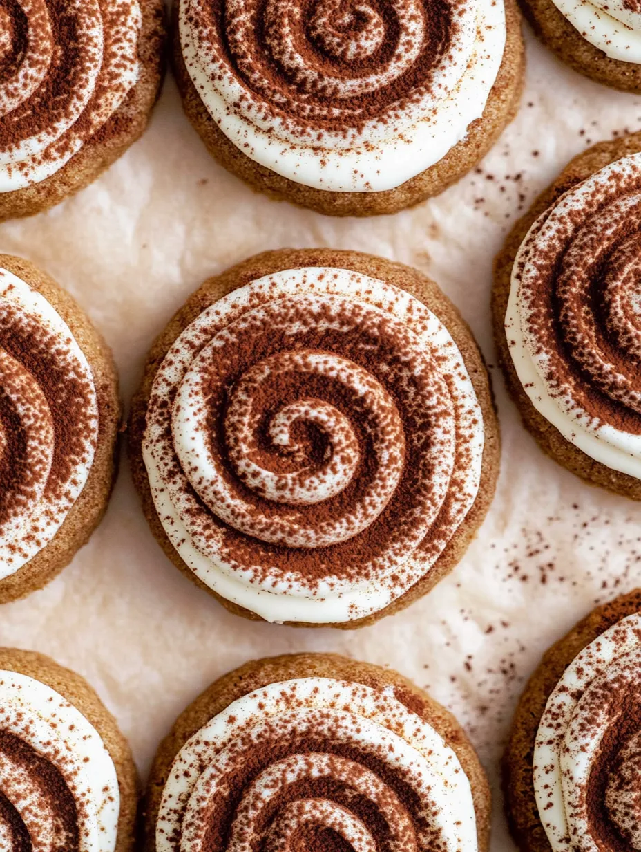 Kekse mit weißer Creme und Schokodekoration.