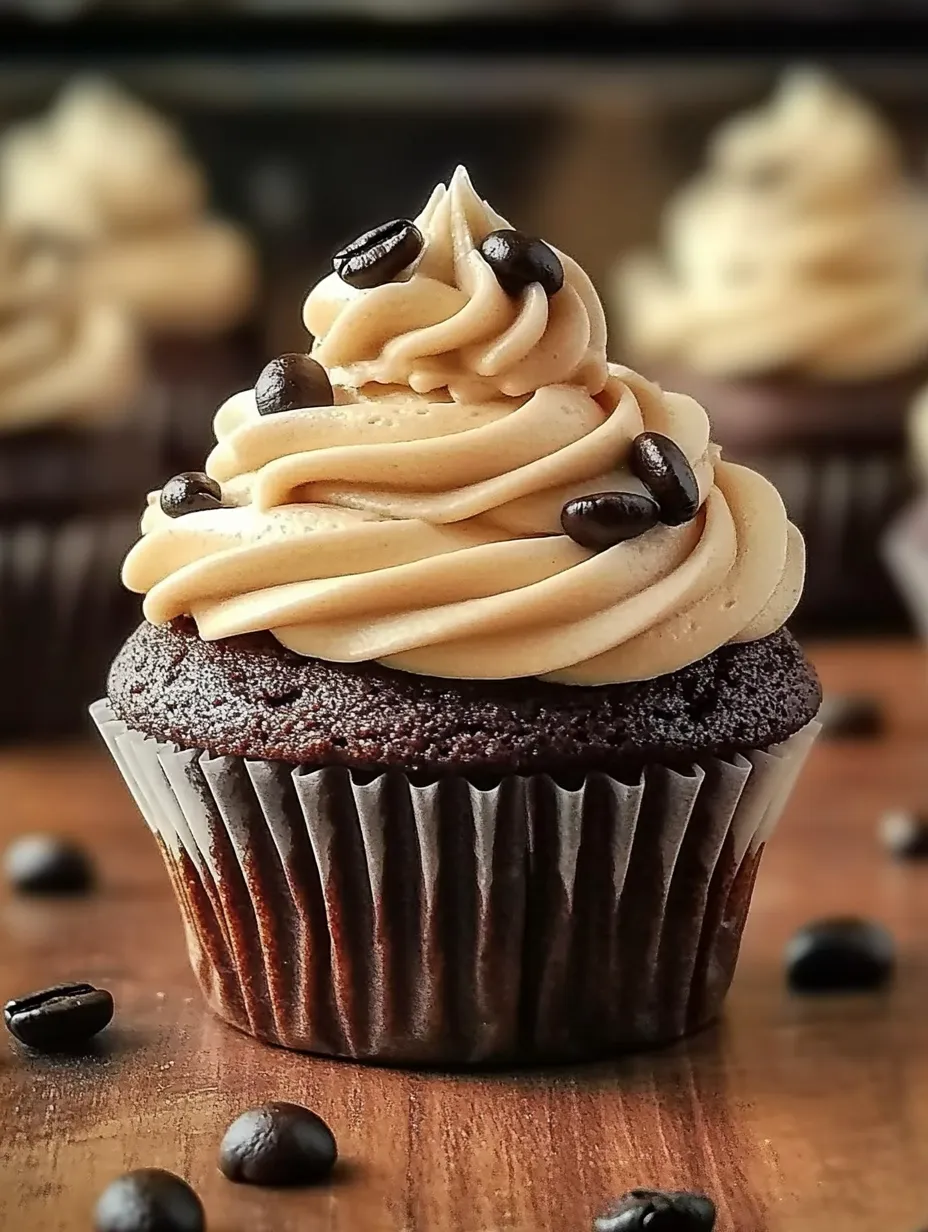 Ein Muffin mit Schokoladenfrosting und Schokoladenstreuseln.