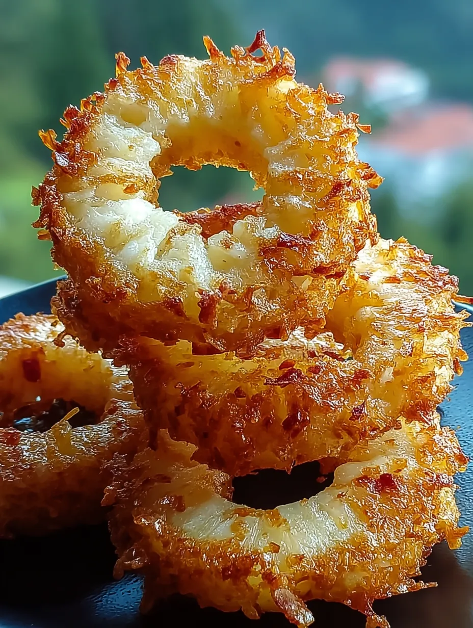 Einfache frittierte Piña Colada Ringe