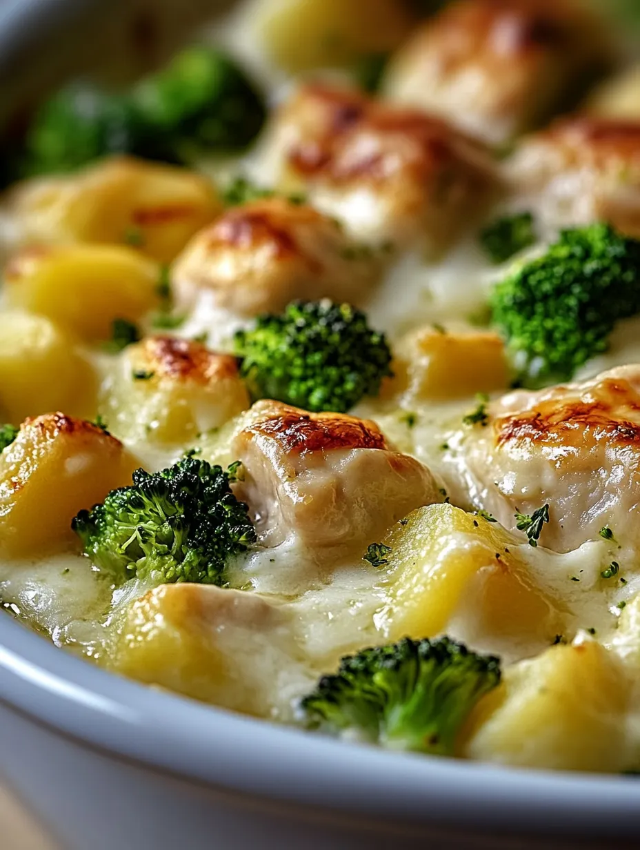 Eine Schüssel mit Essen mit Brokkoli und Hähnchen.