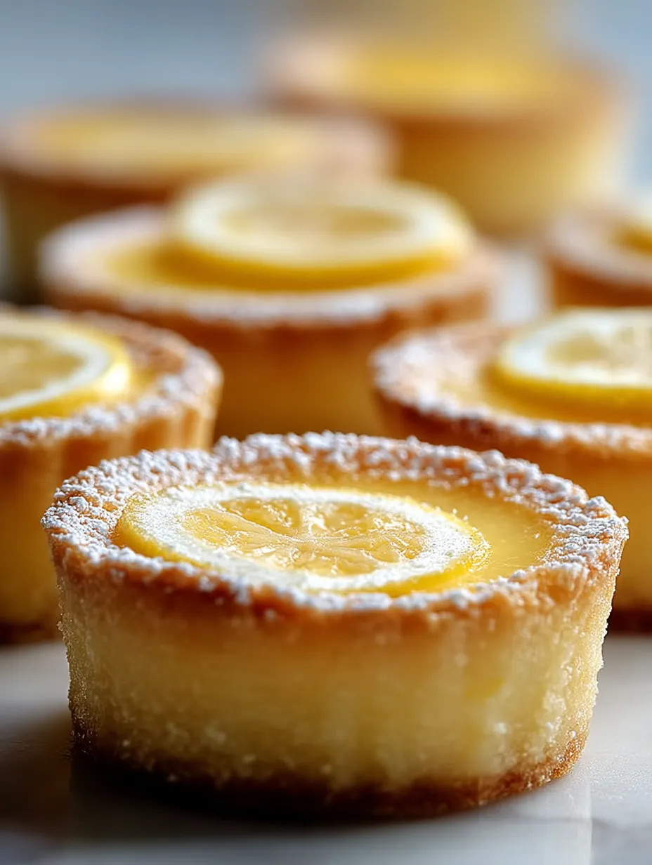 Nahaufnahme eines Zitronendesserts.