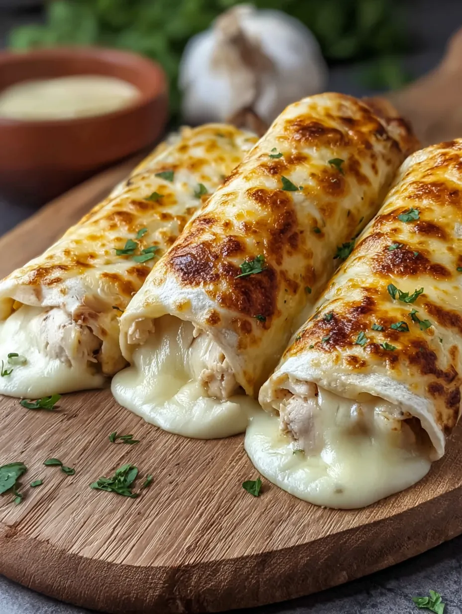 Drei Portionen vom Gericht auf einem Holztisch.