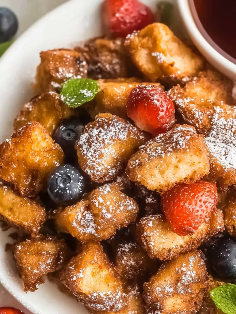Eine Schale mit Essen, dazu Erdbeeren und Blaubeeren.