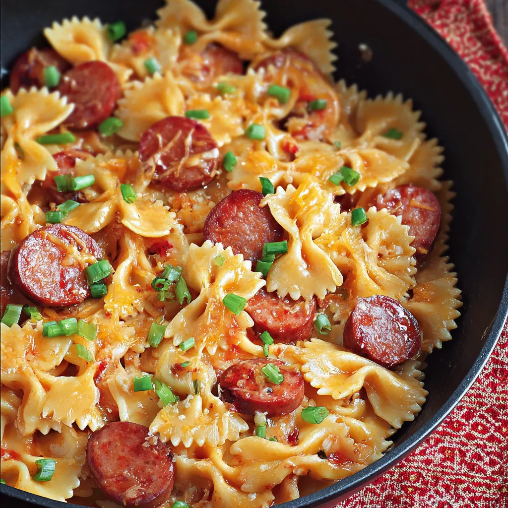 Eine Schüssel mit Nudeln, Fleisch und Gemüse.