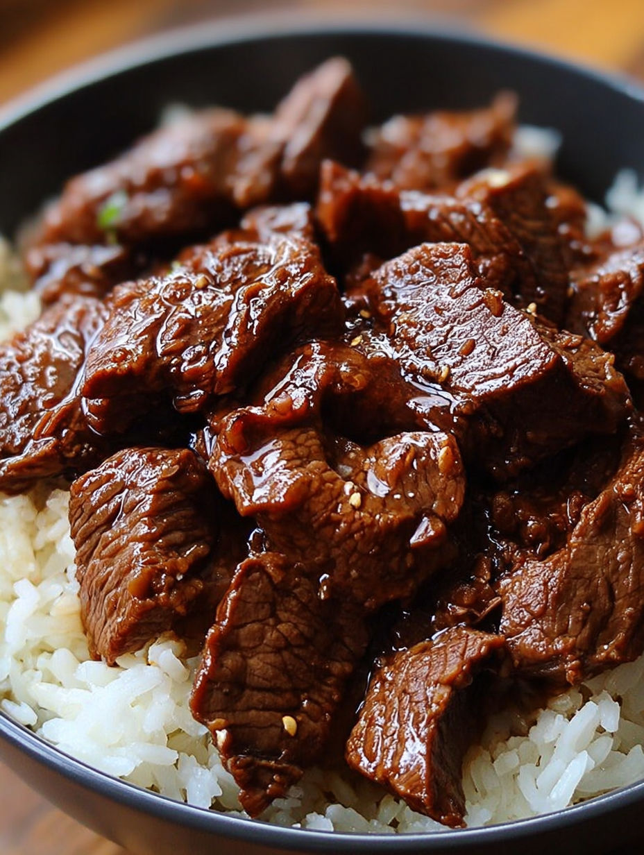 Eine Schüssel Koreanisches Rind aus dem Schmortopf.