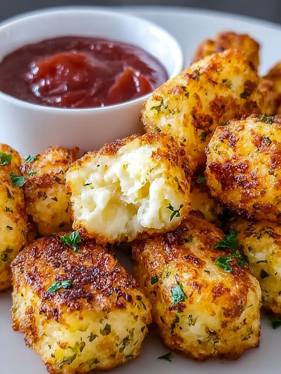 Tots aus Quark mit zwei Zutaten.