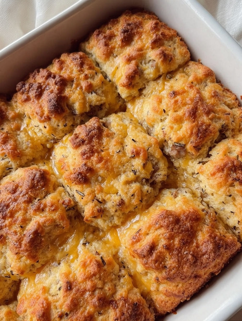 Eine Form mit Brötchen, Käse und Kräutern.