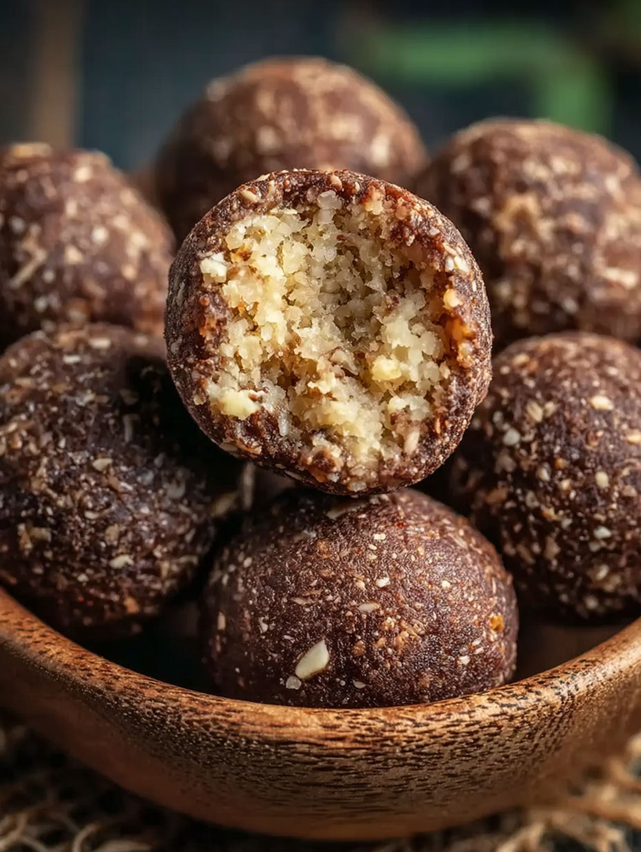 Eine Schüssel mit herzhaften Frikadellen.