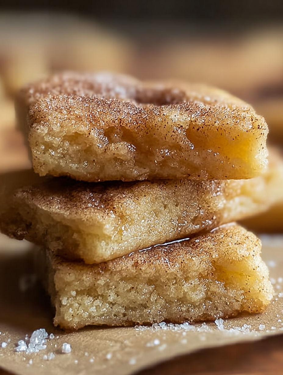 Ein Stapel Honig-Zimt-Desserts.