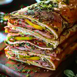 Italienische Muffuletta Spezialität
