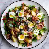 Knusprige Kartoffeln & Speck Eier