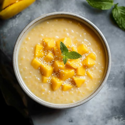 Einfacher Mango Sago Nachtisch