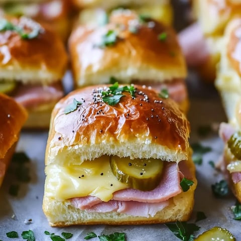 Kubanische Slider mit Pickle Butter