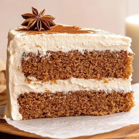 Ein Tortenstück mit Stern-Dekoration obendrauf.