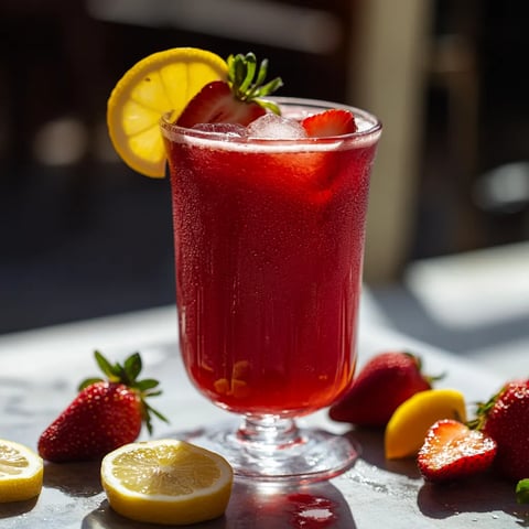 Hibiskus Erdbeer-Zitronen Drink