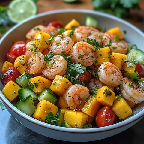 Knackige Mangogarnelen