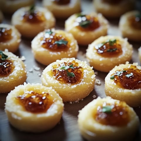 Knusprige Käse-Häppchen mit Gelee