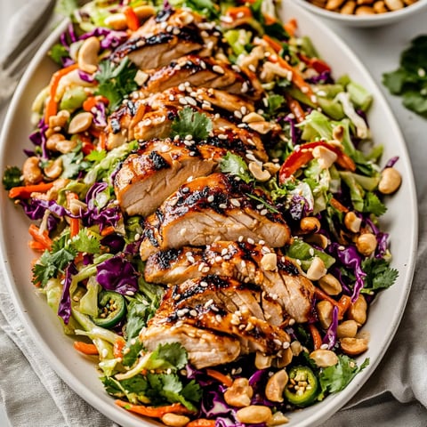 Knackiger Sesam-Huhn-Salat